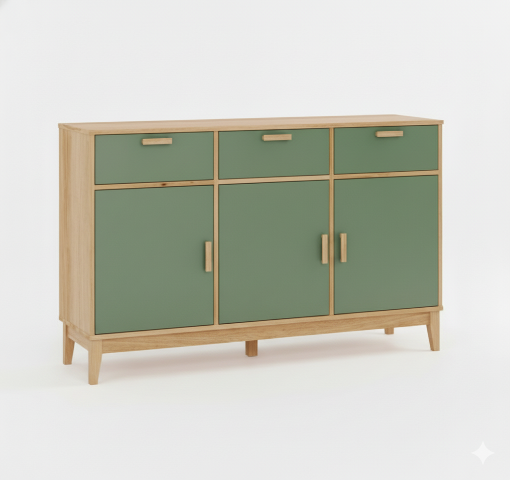 Aparador 3 puertas y 3 cajones