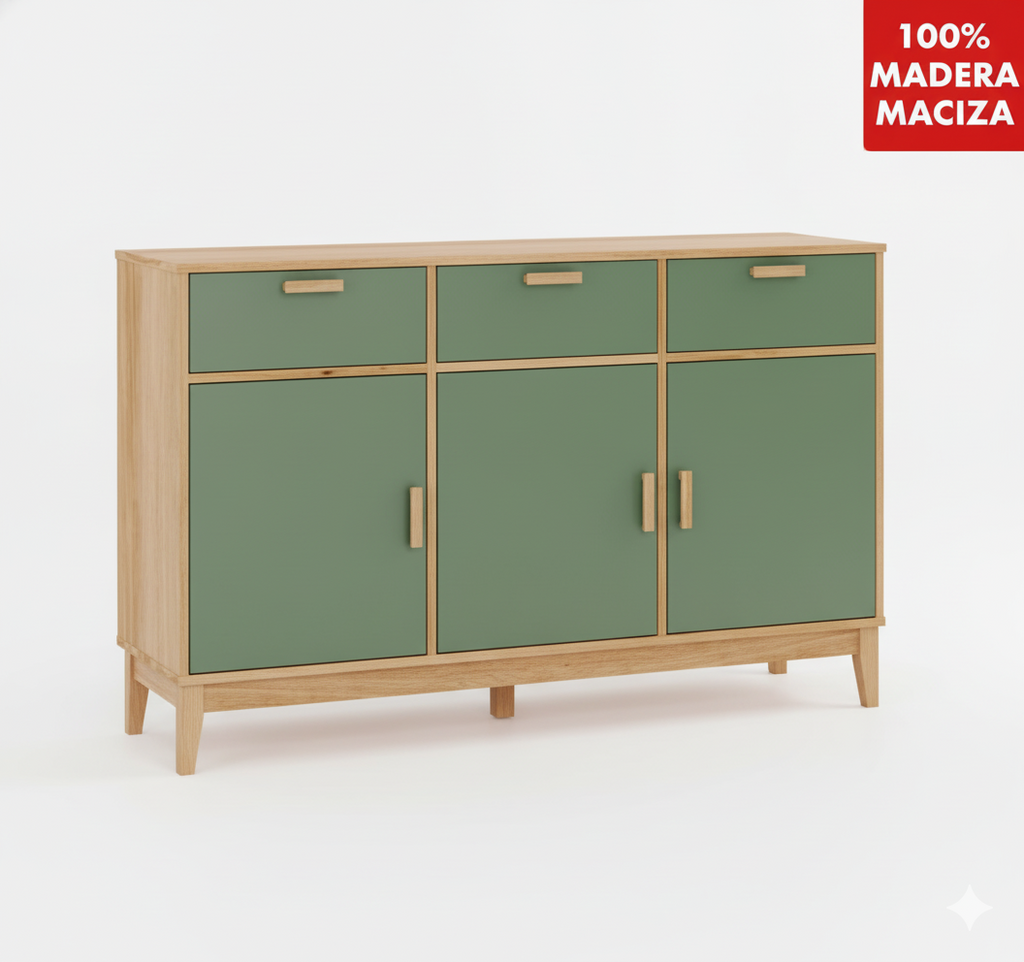 Aparador 3 puertas y 3 cajones