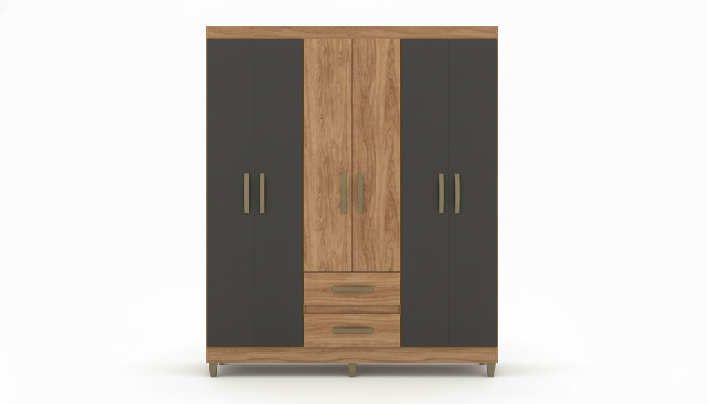 Ropero 6 puertas 2 cajones