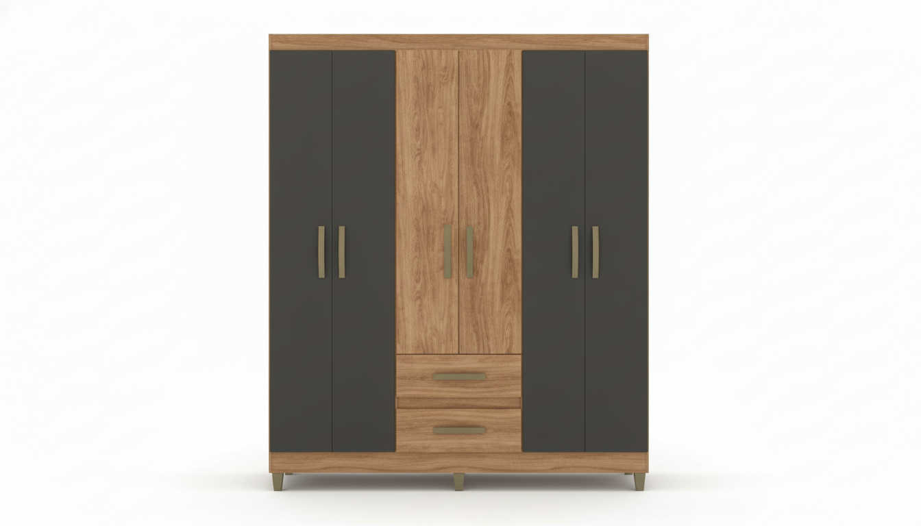 Ropero 6 puertas 2 cajones